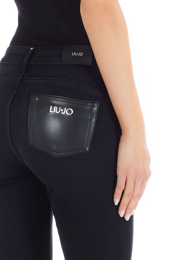 Liu Jo Jeans nero skinny vita alta Fino al 60% di sconto