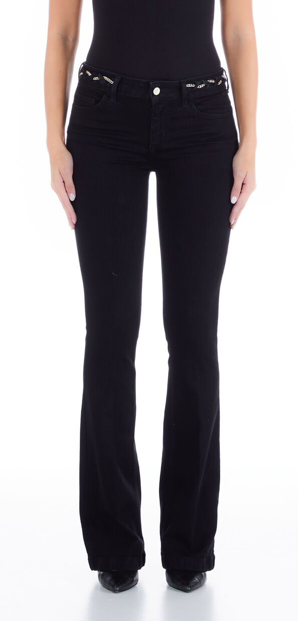 Liu Jo Jeans nero a zampa Fino al 55% di sconto