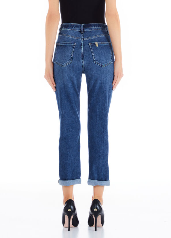 Liu Jo Jeans straight con risvolto Super sconto