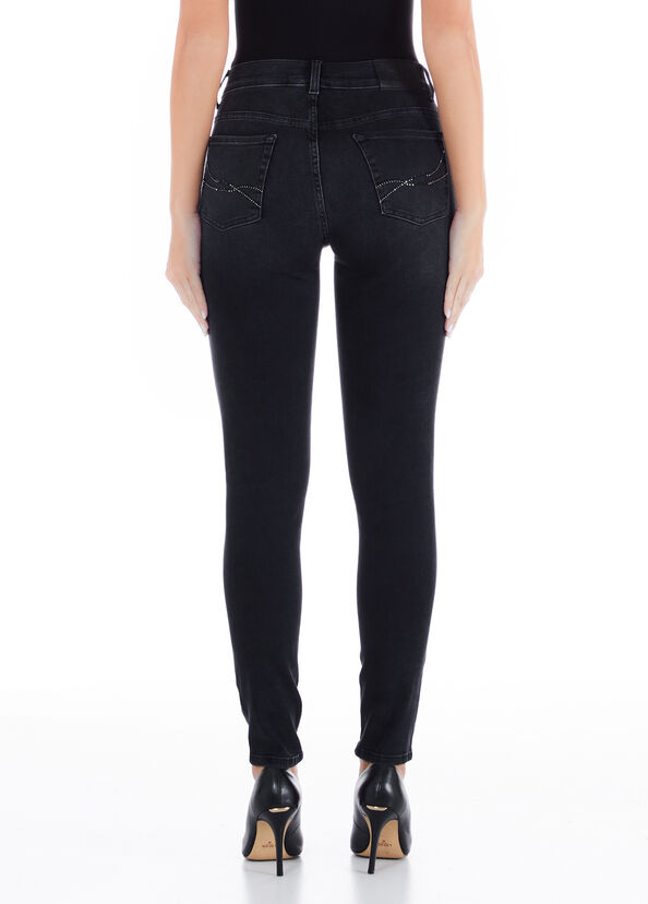 Liu Jo Jeans nero skinny vita alta 50% di sconto con spedizione gratuita