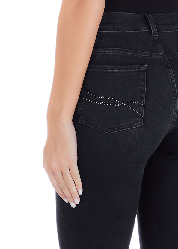 Liu Jo Jeans nero skinny vita alta 50% di sconto con spedizione gratuita