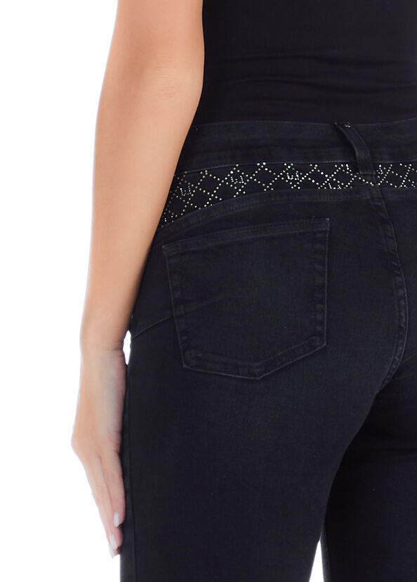 Liu Jo Jeans nero skinny con strass Limitato a 3 giorni
