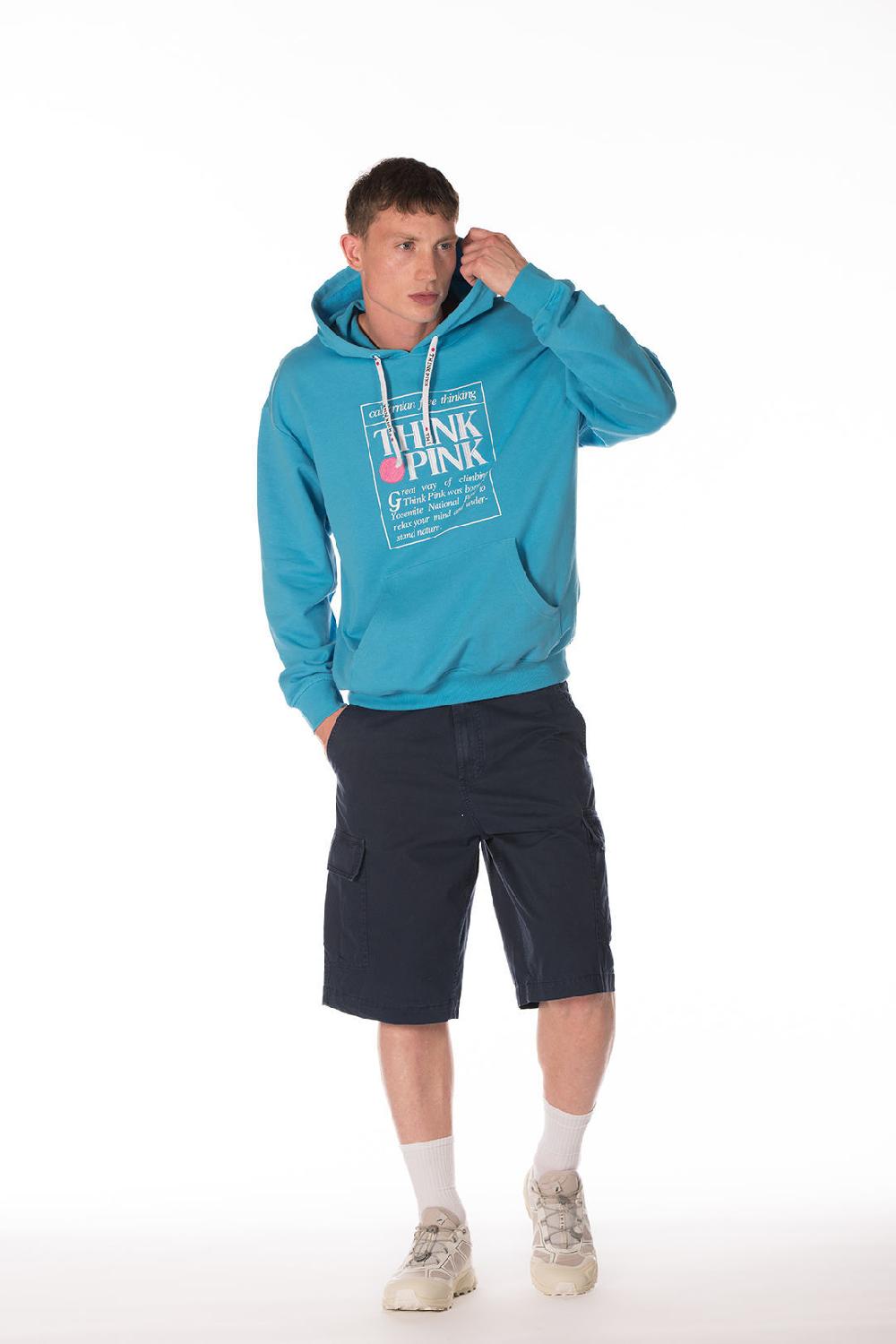 Think Pink Felpa unisex con Cappuccio tpm250s24