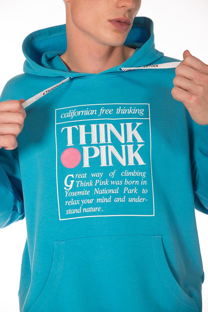 Think Pink Felpa unisex con Cappuccio tpm250s24 Convenienza