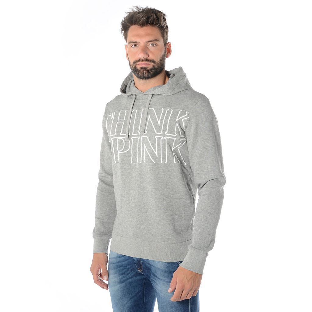 Think Pink Felpa Uomo con Cappuccio ss1901 Negozio