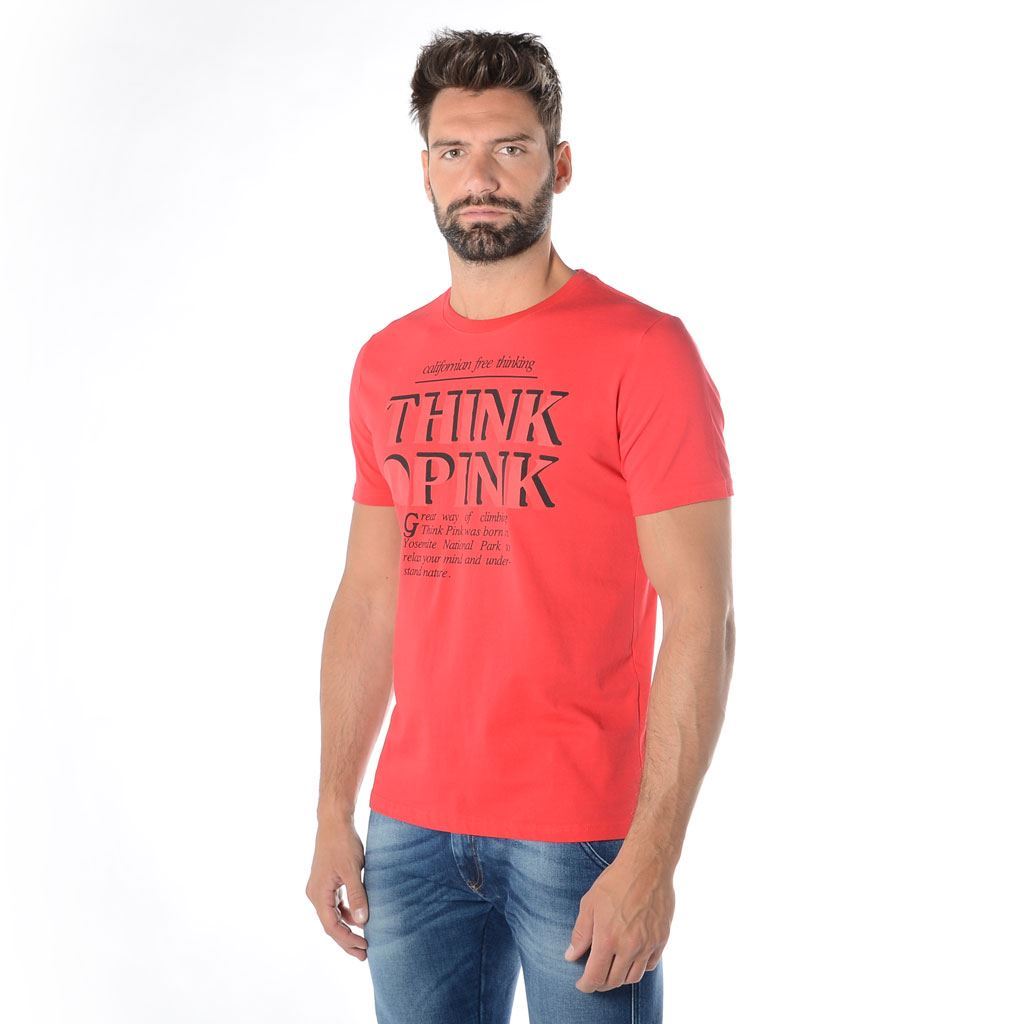 Think Pink T-shirt Uomo Manica Corta ss1900 2025