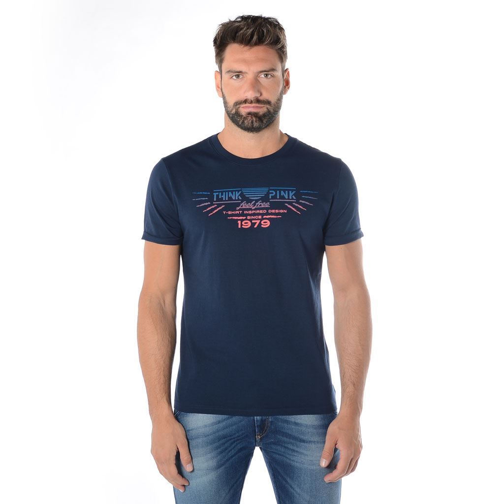 Think Pink T-shirt Uomo Manica Corta ss1902