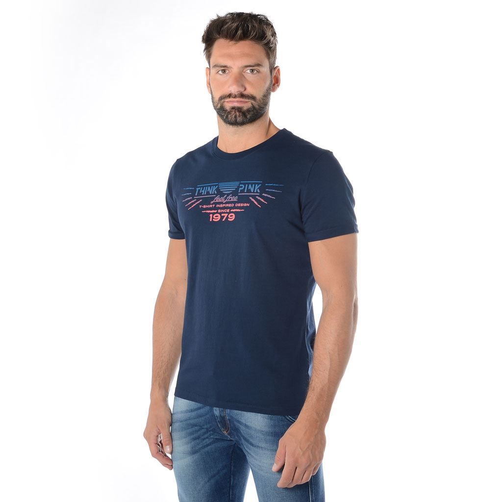 Think Pink T-shirt Uomo Manica Corta ss1902 Offerte