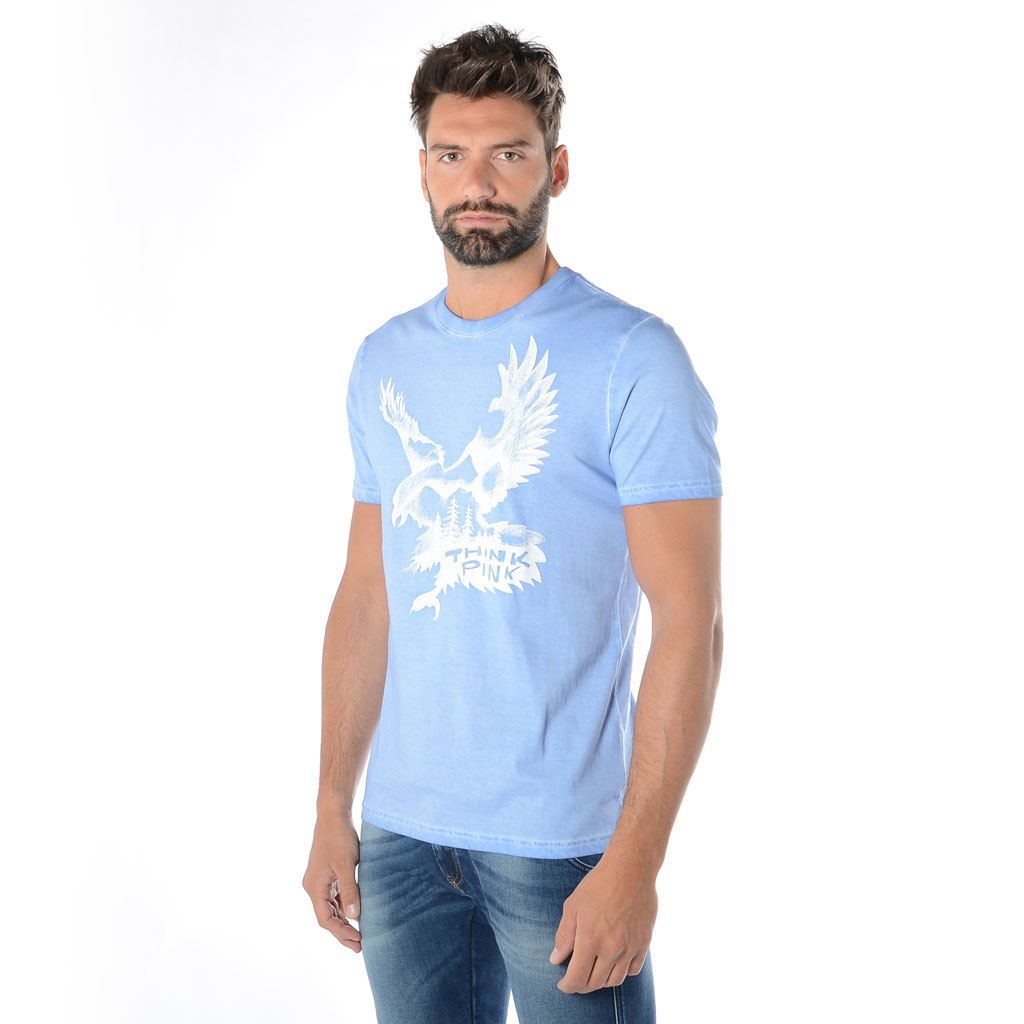 Think Pink T-shirt Uomo Manica Corta ss1906 Italia