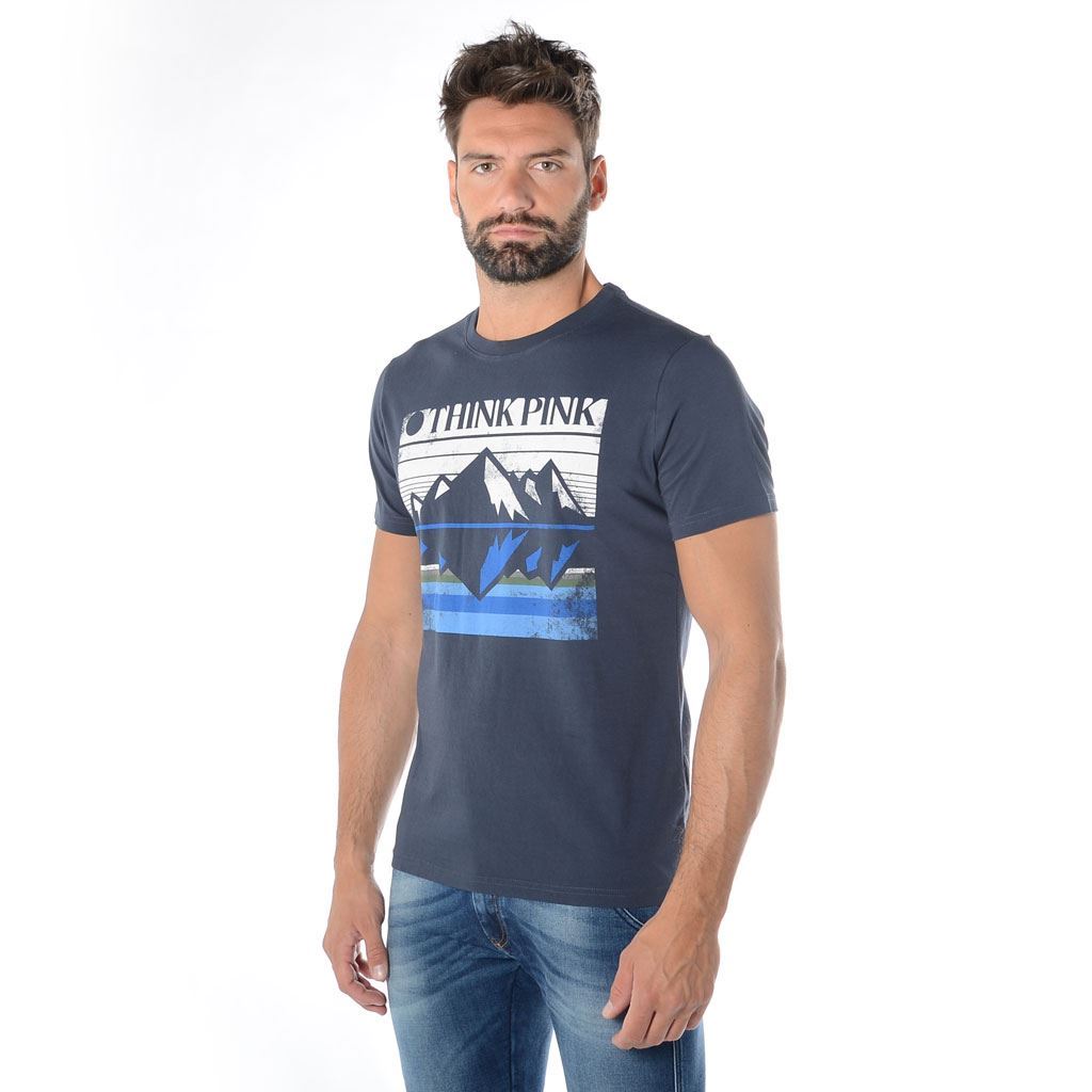 Think Pink T-shirt Uomo Manica Corta ss1907 2025
