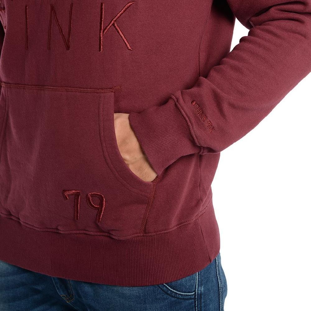 Think Pink Felpa Uomo con Cappuccio fw1802 Shopping Online
