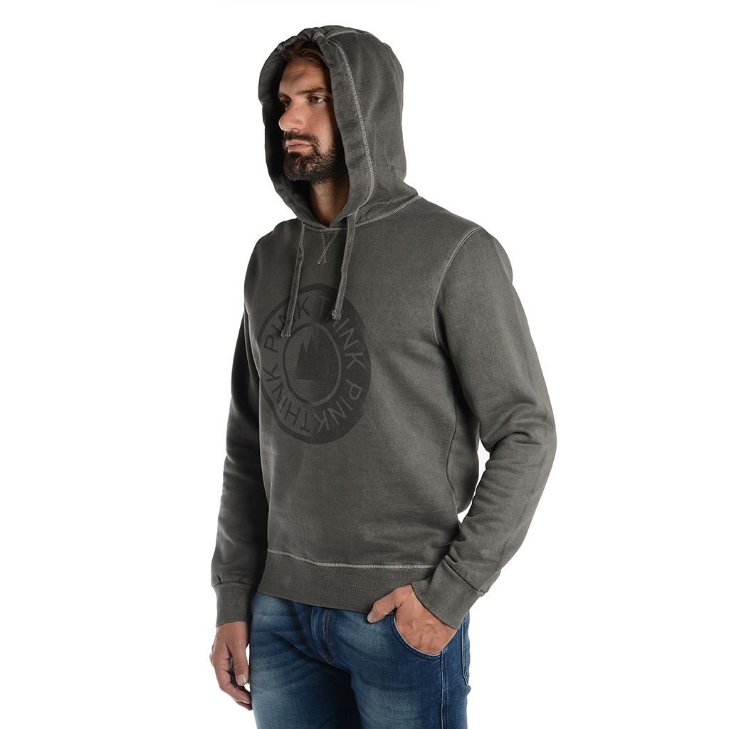 Think Pink Felpa Uomo con Cappuccio fw1805 Prezzo Ridotto