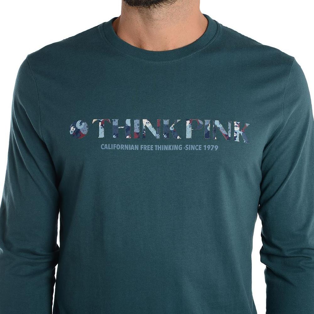 Think Pink T-shirt Uomo Manica Lunga fw1801 Presa