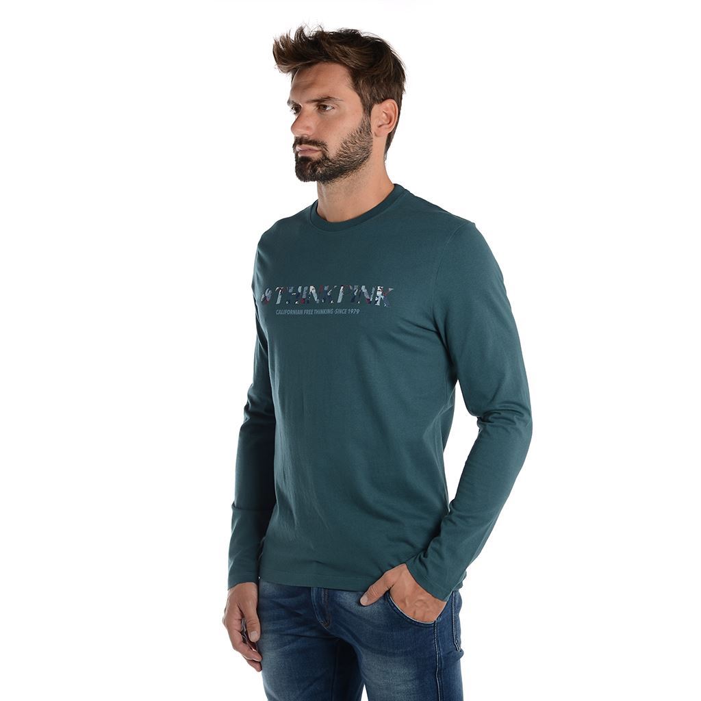 Think Pink T-shirt Uomo Manica Lunga fw1801 Presa