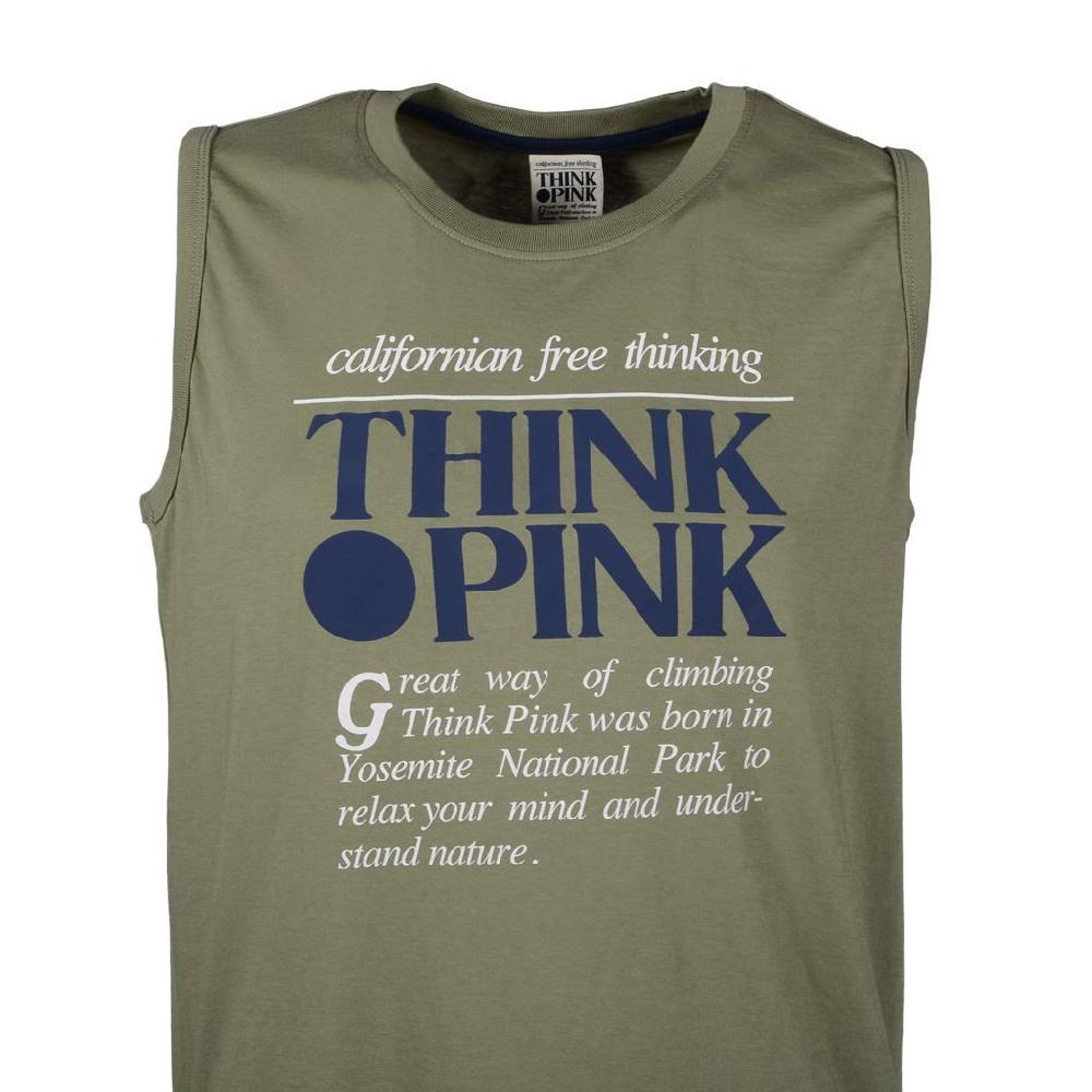 Think Pink Canotta Uomo ss1814 Qualità