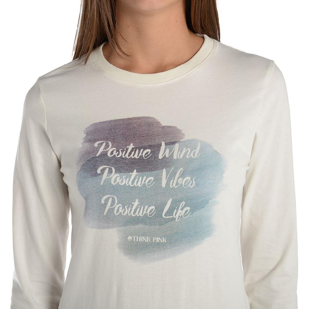 Think Pink T-shirt Donna Manica Lunga fw1802 Acquista Ora