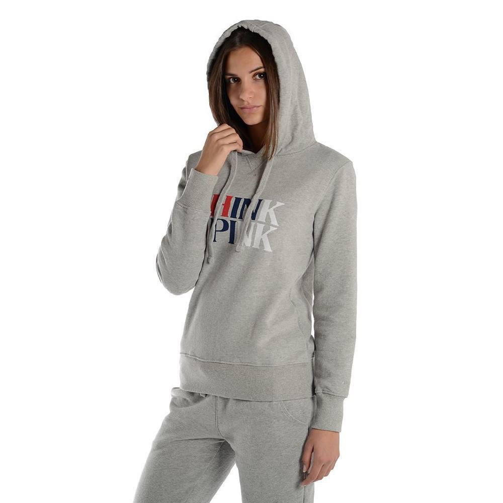 Think Pink Felpa Donna con Cappuccio fw1811 Soddisfazione Garantita