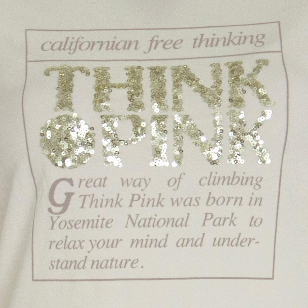 Think Pink T-shirt Donna Manica Lunga fw1600 Offerte