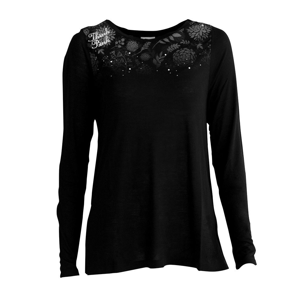 Think Pink T-shirt Donna Manica Lunga fw1604 Hotsell