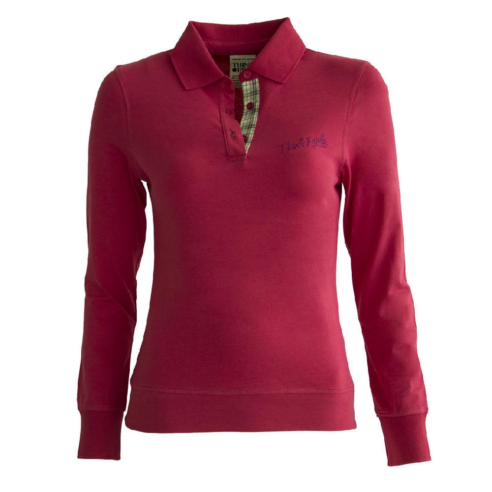 Think Pink Polo Donna Jersey fw1601 Vendita Calda