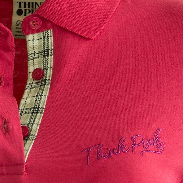 Think Pink Polo Donna Jersey fw1601 Vendita Calda