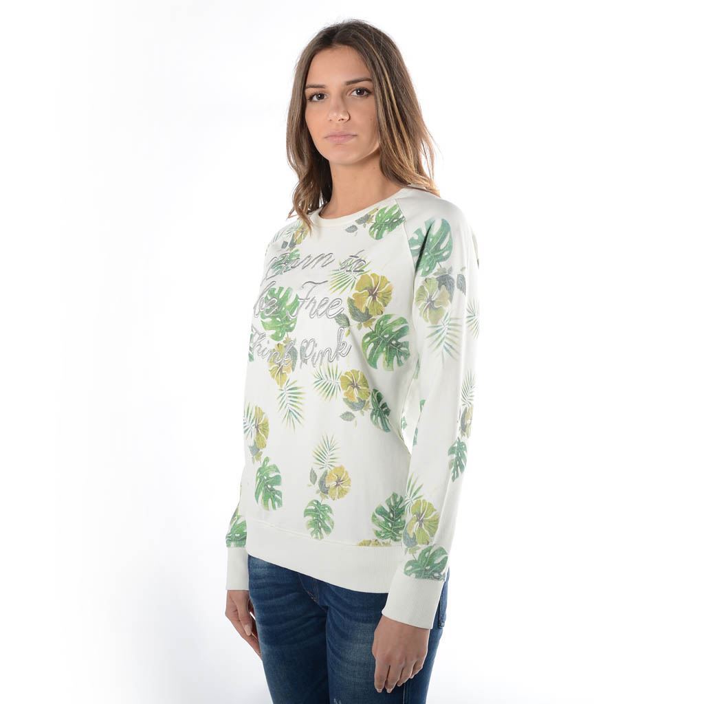 Think Pink Felpa Donna Girocollo ss1906 Offerta esclusiva