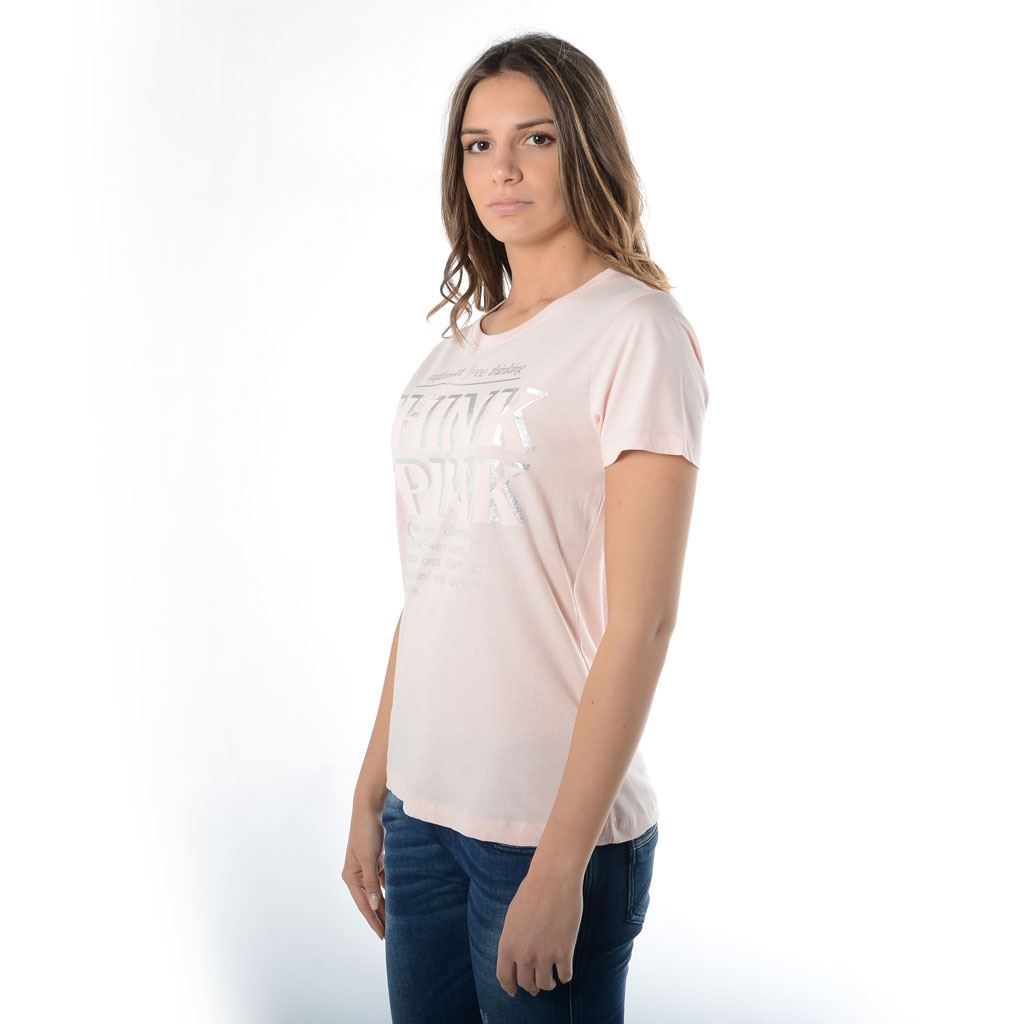 Think Pink T-shirt Donna Manica Corta ss1900 Vendite stagionali