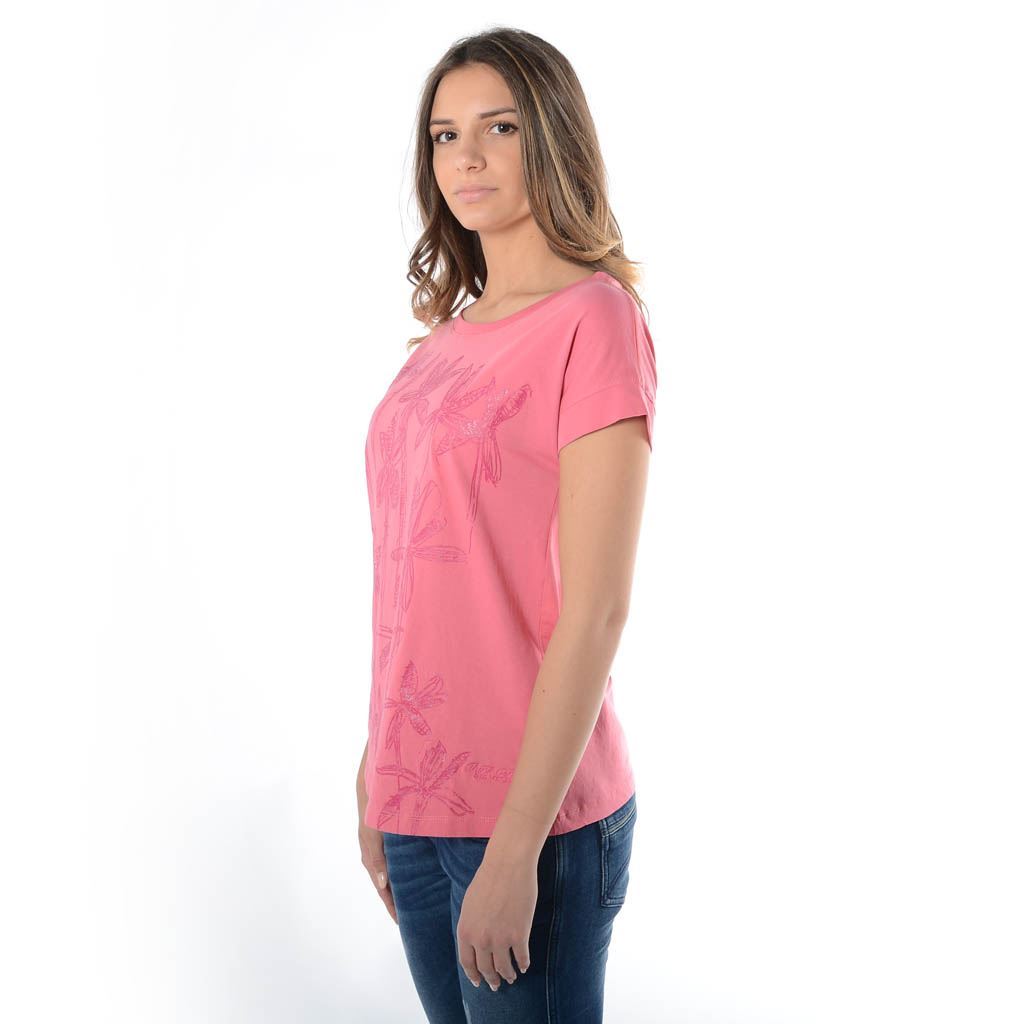 Think Pink T-shirt Donna Manica Corta ss1902 Black Friday