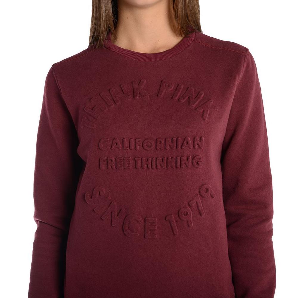 Think Pink Felpa Donna Girocollo fw1801 Offerta migliore