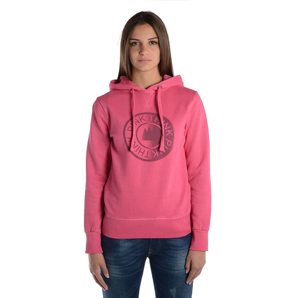 Think Pink Felpa Donna con Cappuccio fw1805 Online Outlet