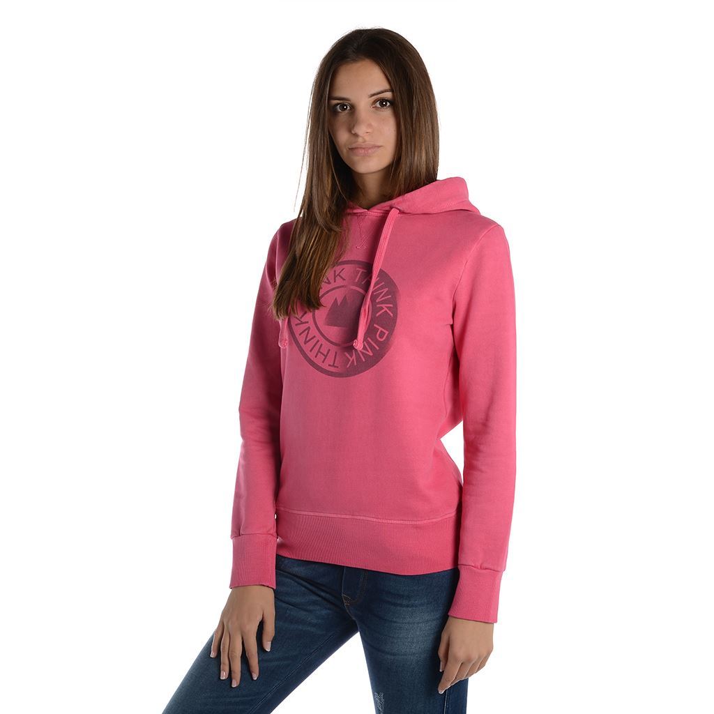 Think Pink Felpa Donna con Cappuccio fw1805 Online Outlet