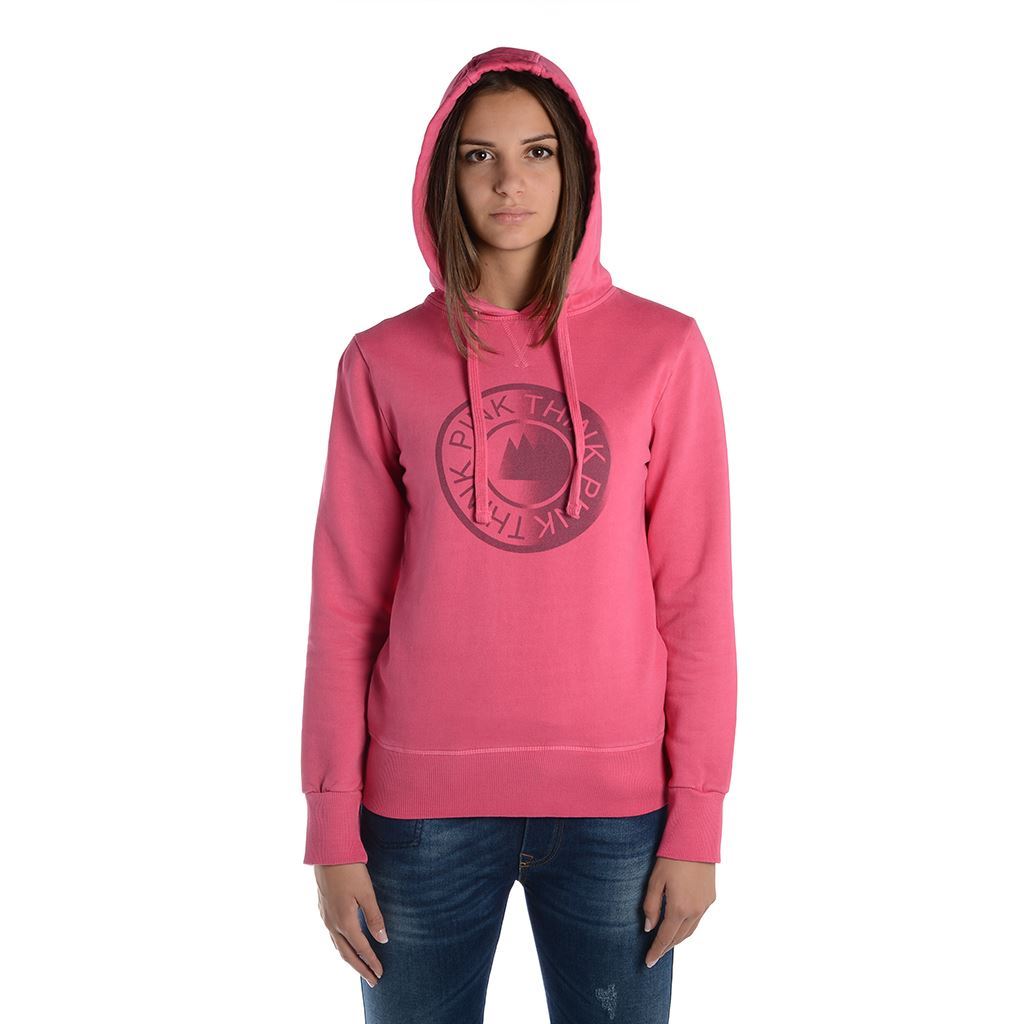 Think Pink Felpa Donna con Cappuccio fw1805 Online Outlet