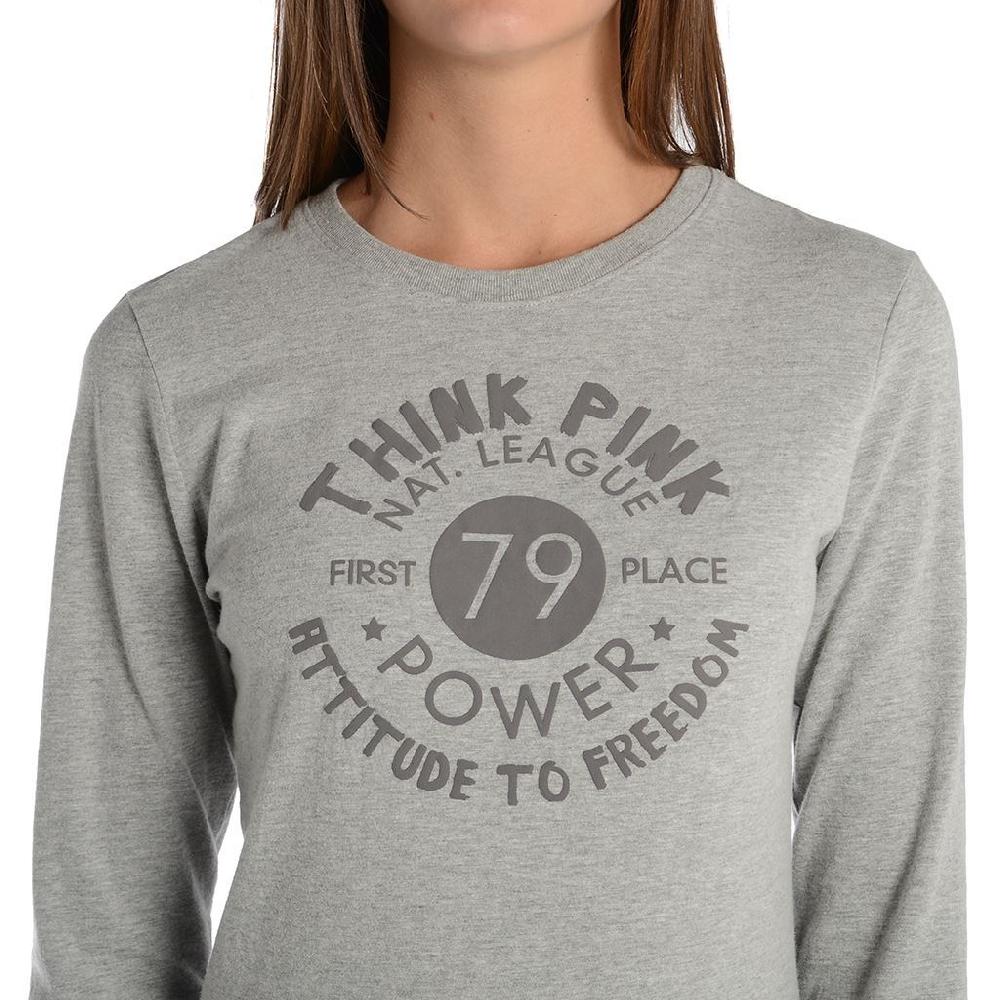 Think Pink T-shirt Donna Manica Lunga fw1801 Offerte esclusive