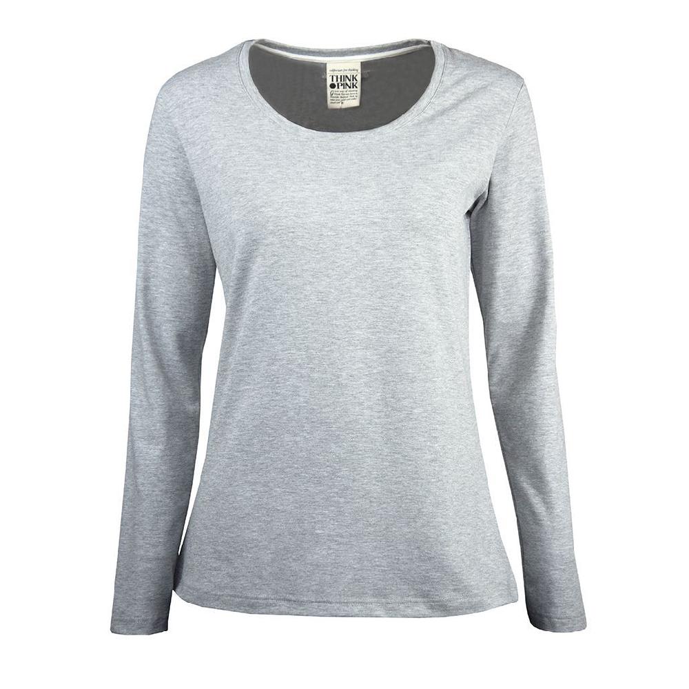 Think Pink T-shirt Donna Manica Lunga fw1701 Comprane uno, ottenene uno gratis