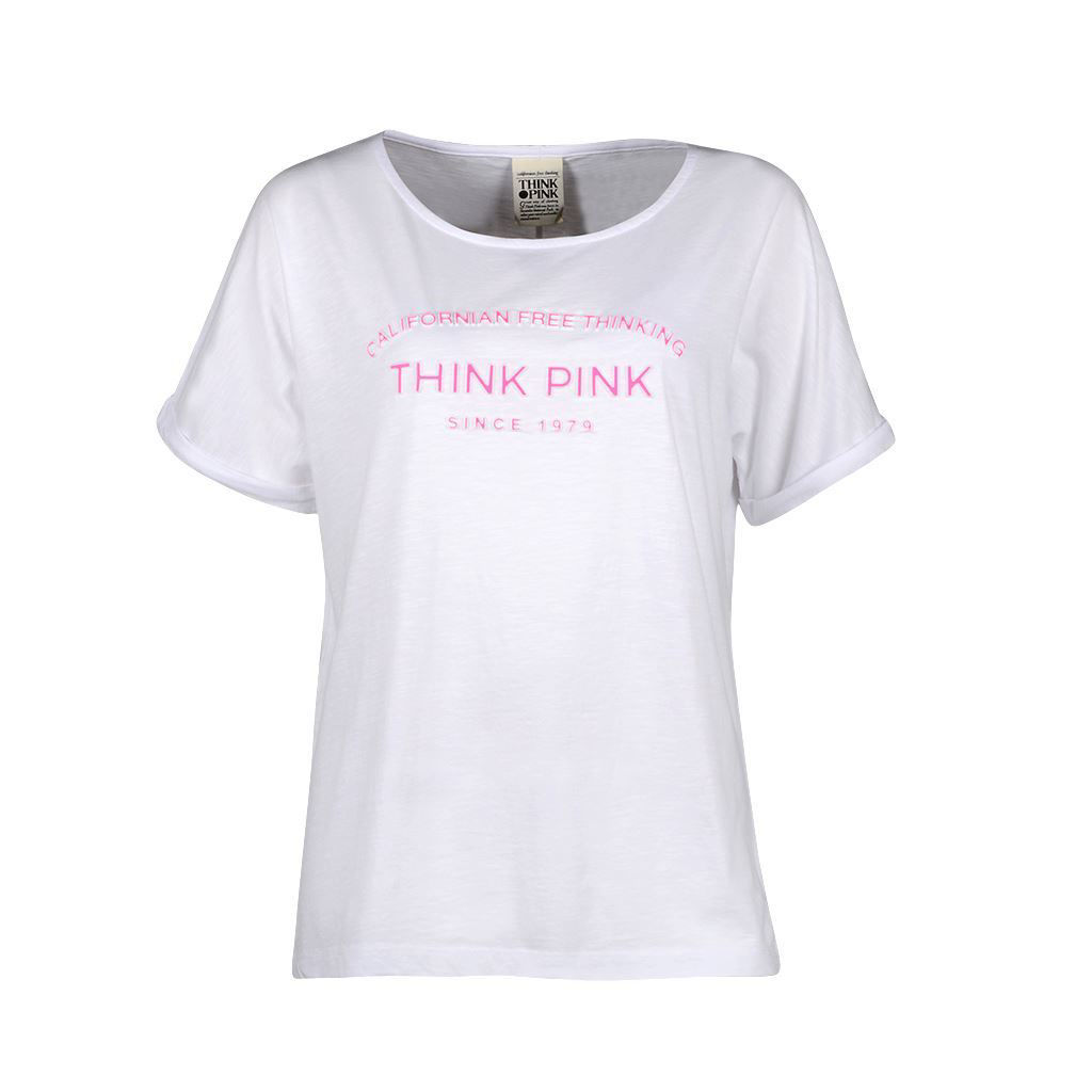 Think Pink T-shirt Donna Manica Corta ss1802 Sconti VIP