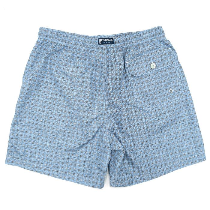 Ulturale Costume azzurro con pattern geometrico – Ulturale In Vendita