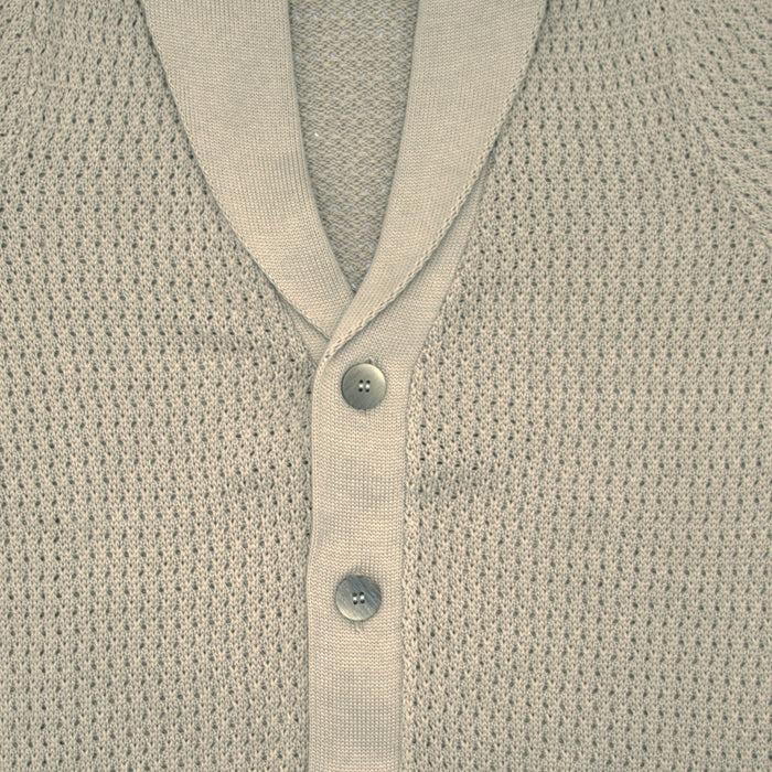 Ulturale Cardigan beige uomo con collo a scialle – Ulturale Spedizione Gratuita