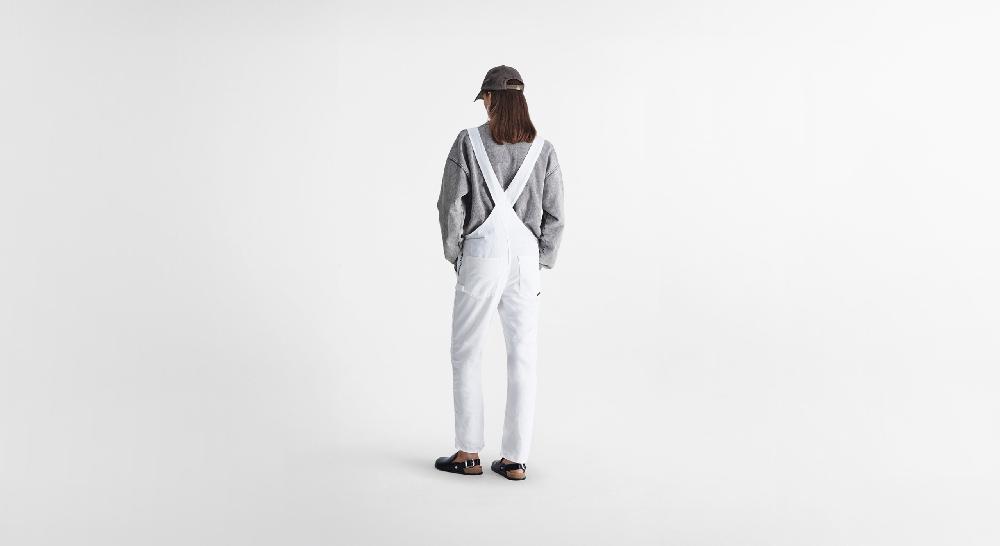Washington Dee Cee White Light Denim Overalls Saldi