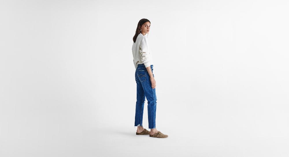 Washington Dee Cee Distressed Blue Ranch Denim Hotsell