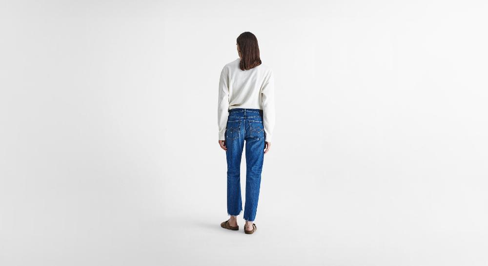 Washington Dee Cee Distressed Blue Ranch Denim Hotsell