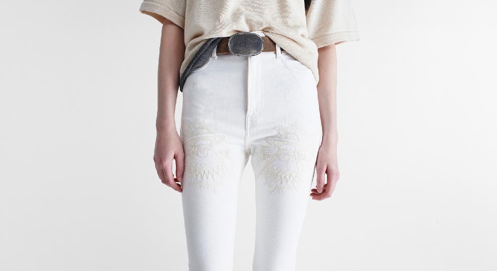 Washington Dee Cee White Rodeo Denim Saldi Di Fabbrica