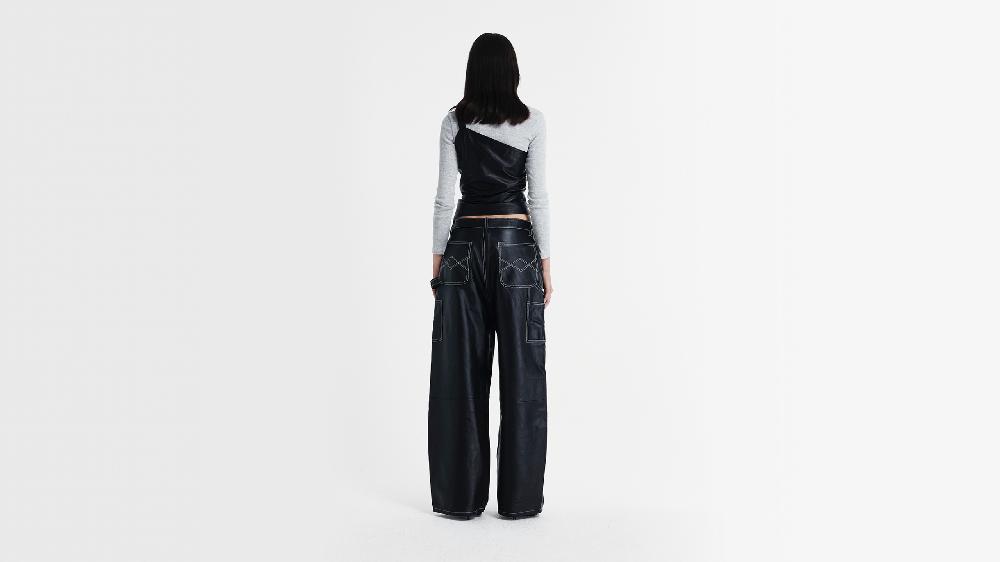 Washington Dee Cee W053 PANTALONE LEATHER OVER WORK Offerte
