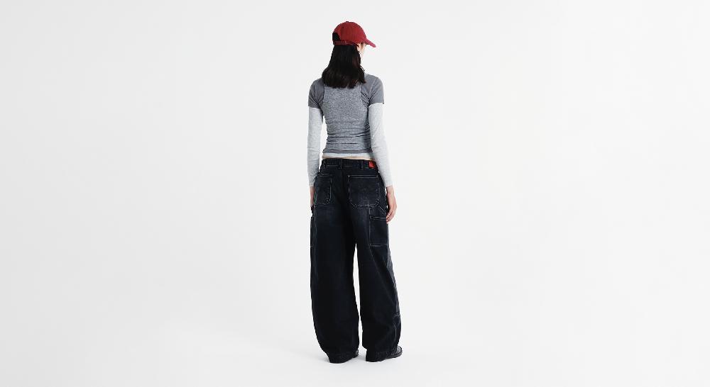 Washington Dee Cee WORK BLACK DENIM PANTS Vendita Economica