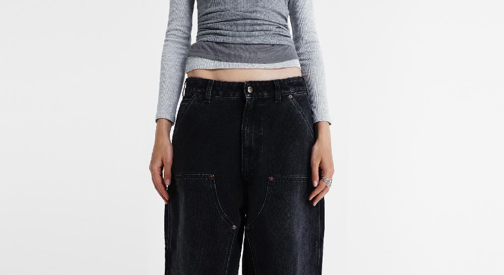 Washington Dee Cee WORK BLACK DENIM PANTS Vendita Economica