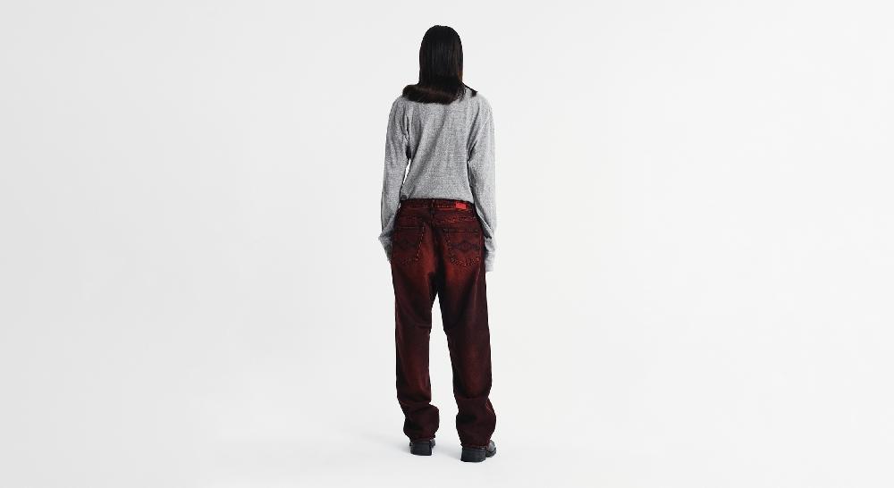 Washington Dee Cee RED SPRAY DENIM PANTS I Più Venduti