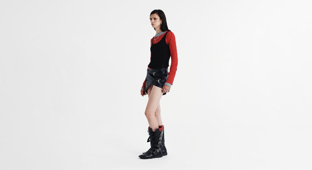 Washington Dee Cee LEATHER MINI SKIRT Bestseller
