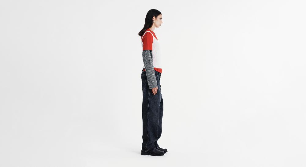 Washington Dee Cee VINTAGE WASHED BLACK DENIM PANTS Qualità