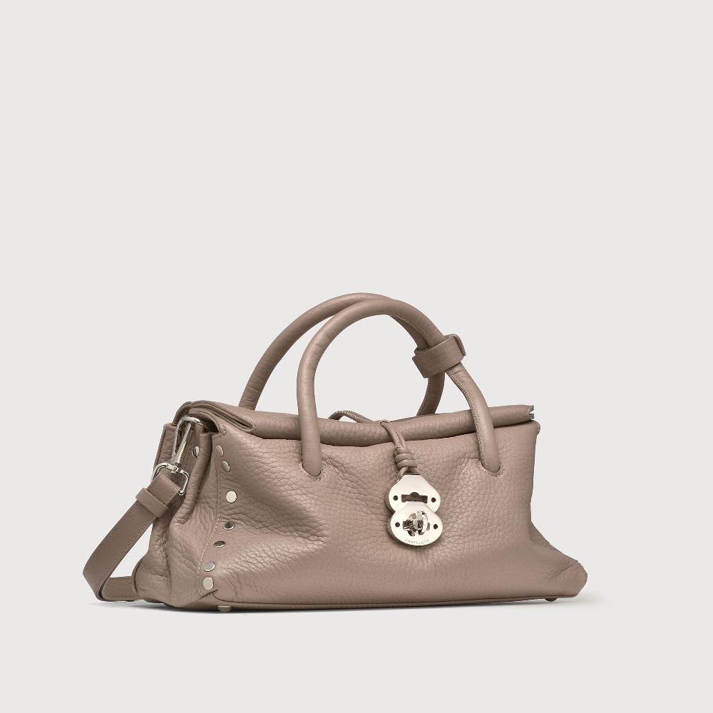 ﻿Zanellato BORSA DOTTA® SMALL IN PELLE MARTELLATA GREY CENERINO | Zanellato Affare Del Giorno