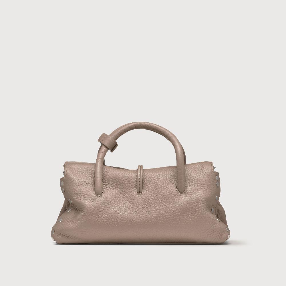 ﻿Zanellato BORSA DOTTA® SMALL IN PELLE MARTELLATA GREY CENERINO | Zanellato Affare Del Giorno
