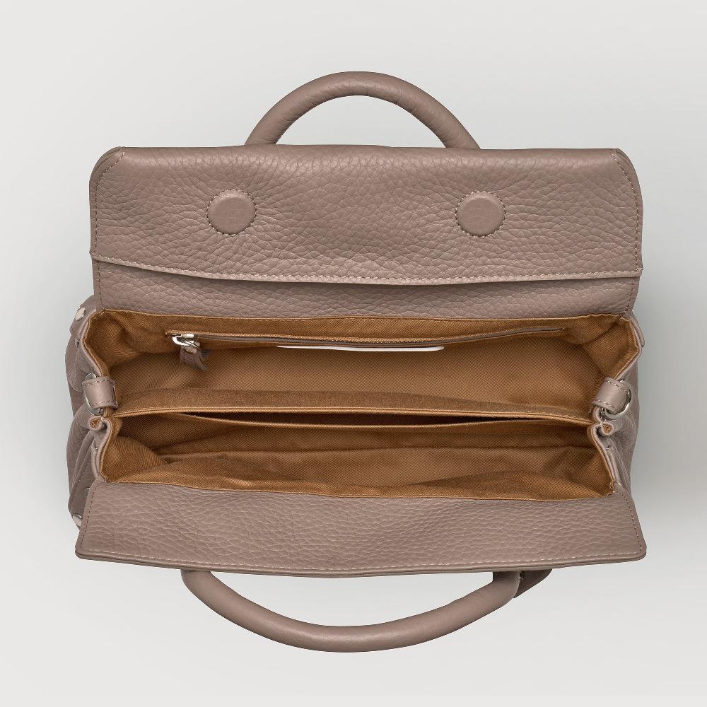 ﻿Zanellato BORSA DOTTA® SMALL IN PELLE MARTELLATA GREY CENERINO | Zanellato Affare Del Giorno